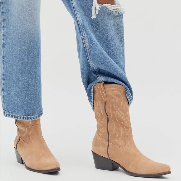 URBAN OUTFITTERS UO Leena Cowboy Boot Chocolate SIZE US 7/EURO 38 - Picture 4 of 10